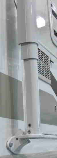 Photo of A&E Sunchaser showing bottom of left support arm.